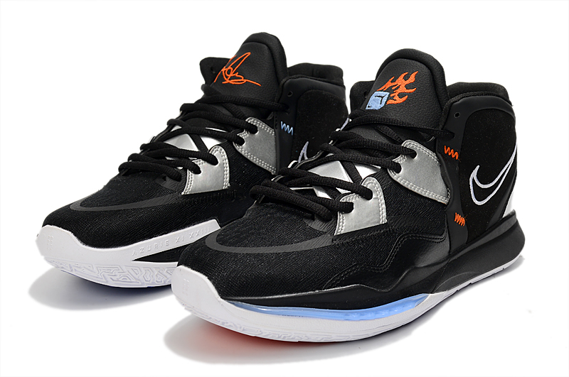 2021 Men Nike Kyrie 8 Black Grey Orange Shoes - Click Image to Close